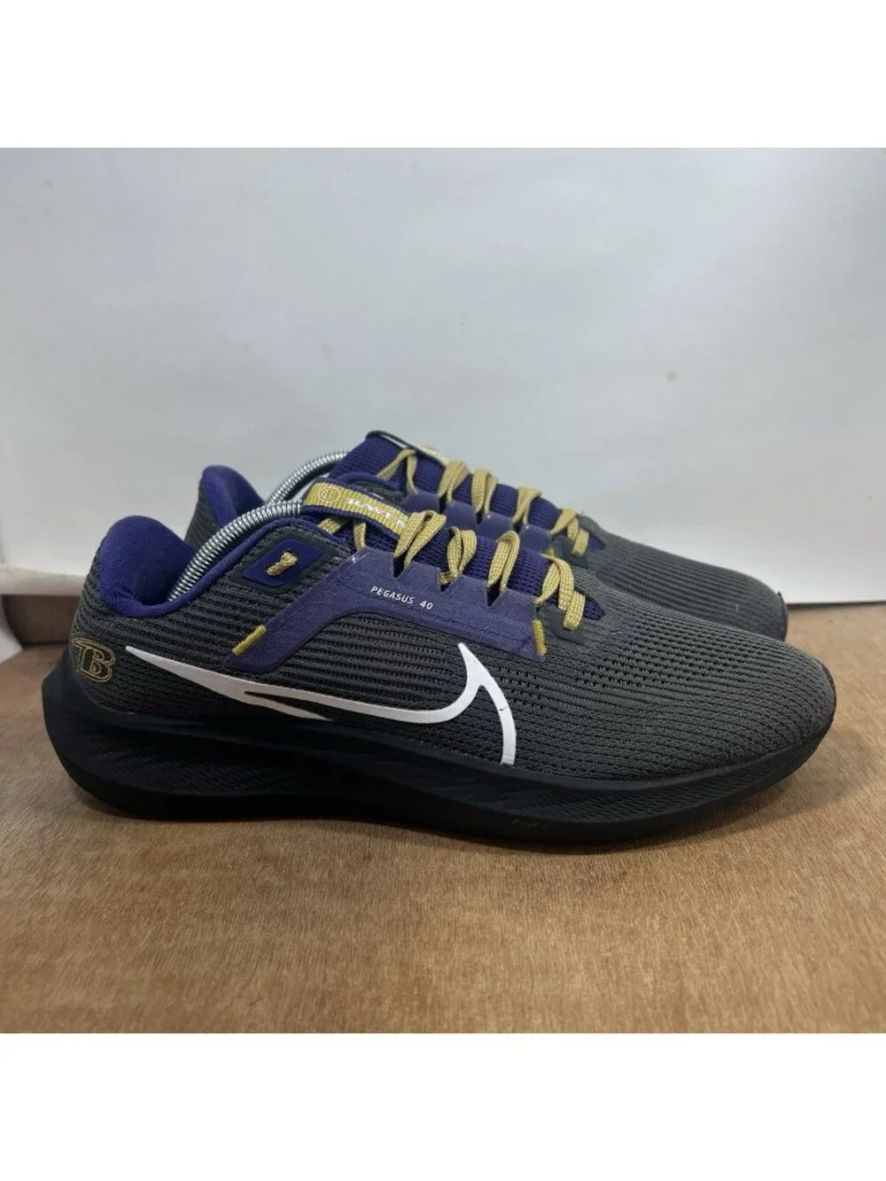 Nike Air Zoom Pegasus 40 Baltimore Ravens DZ5946-001 Running Shoes Men Size 10.5